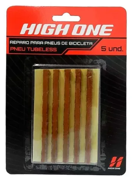 56736 REPARO P/PNEU TUBELESS TIPO MACARRAO 10CM C/5UNIDADES MRM Ref: HOREP0004 Marca: HIGH ONE 04218